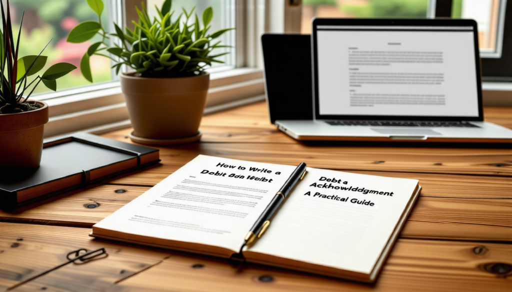 découvrez notre guide pratique sur la rédaction d'une reconnaissance de dette. apprenez les étapes essentielles, les éléments à inclure et les erreurs à éviter pour créer un document clair et légalement valable.