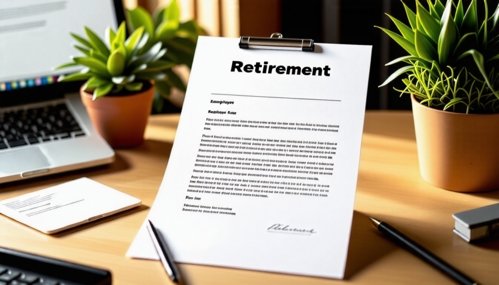 découvrez notre modèle de lettre de départ à la retraite, conçu spécialement pour aider les employés à informer leur employeur de leur cessation d'activité. rédigez une lettre claire et professionnelle pour marquer cette étape importante de votre carrière.