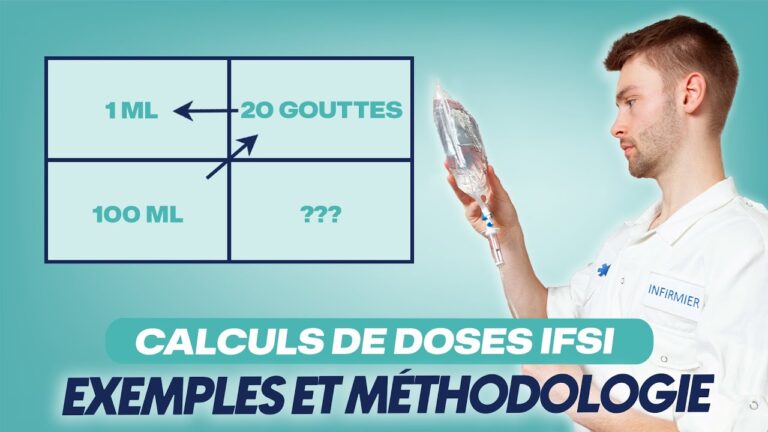 Calcul de dose IFSI : cours et exercices présentés en vidéo pour les étudiants infirmiers