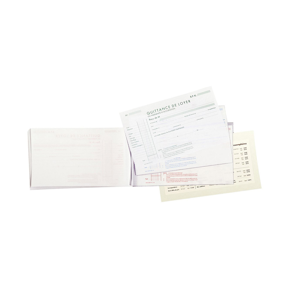 Carnets quittance loyer