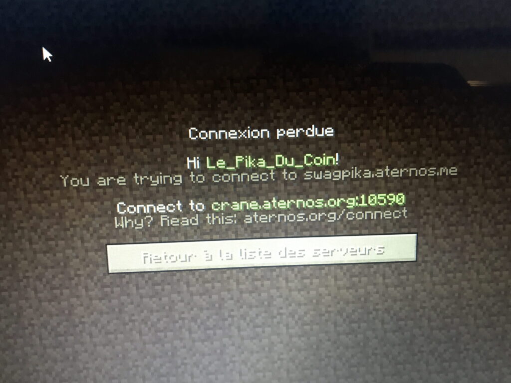 Comment se connecter à aternos