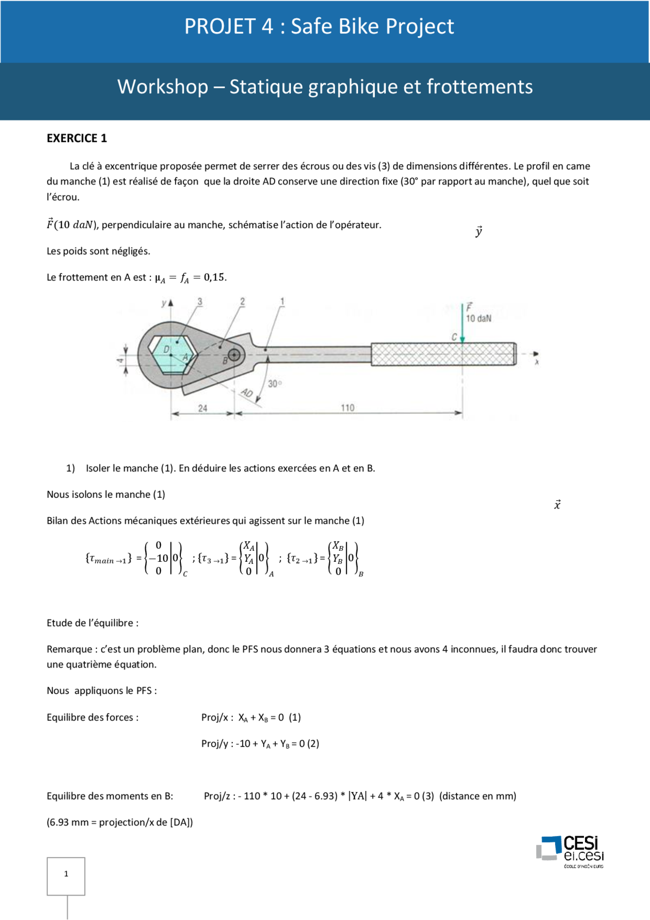 Graphique Loi de Coulomb