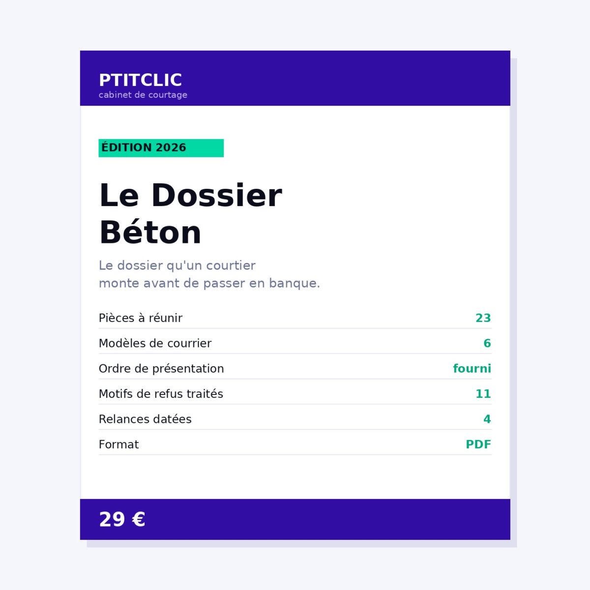 Le Dossier Béton