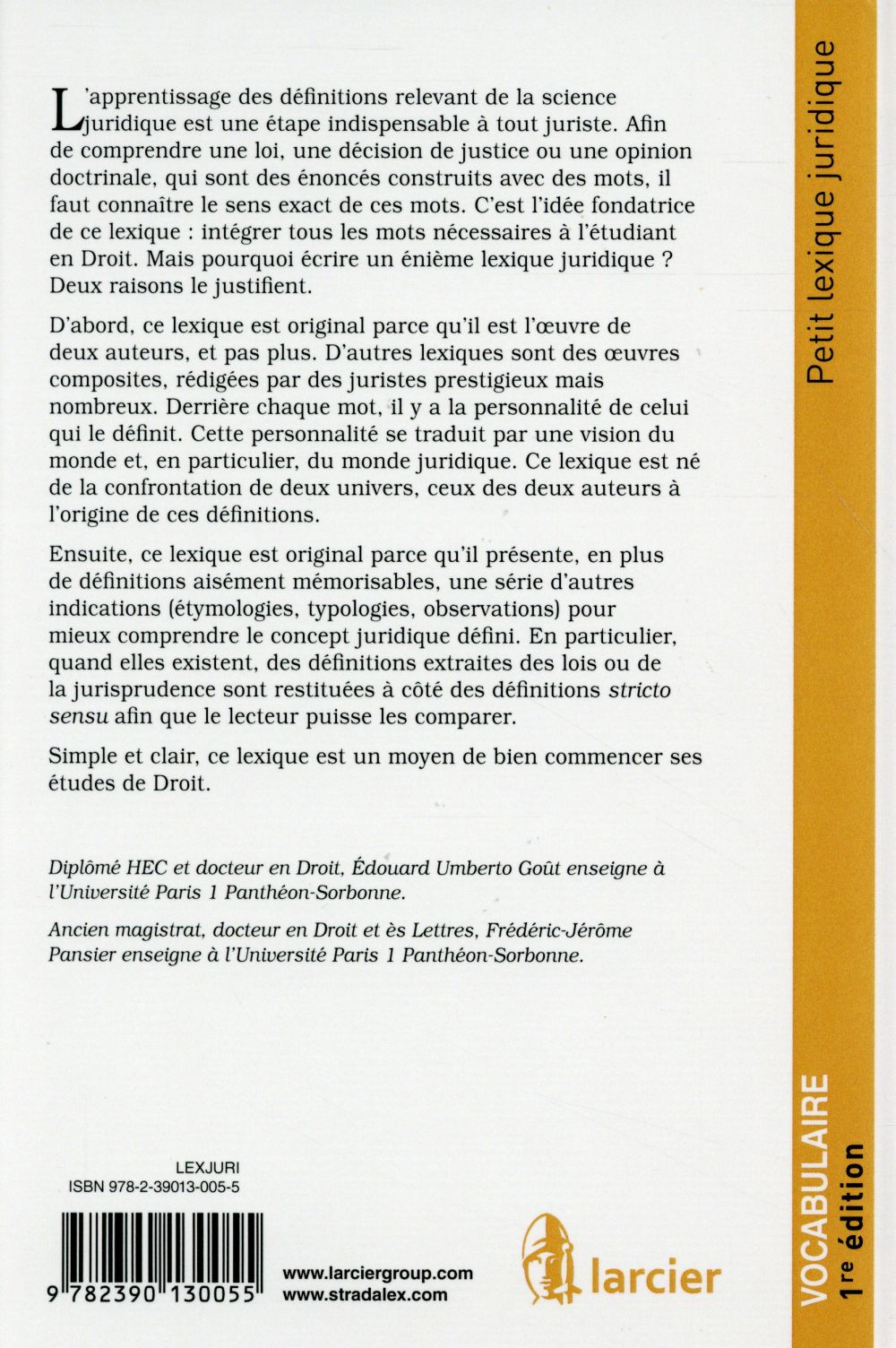 docteur de la loi lexique juridique