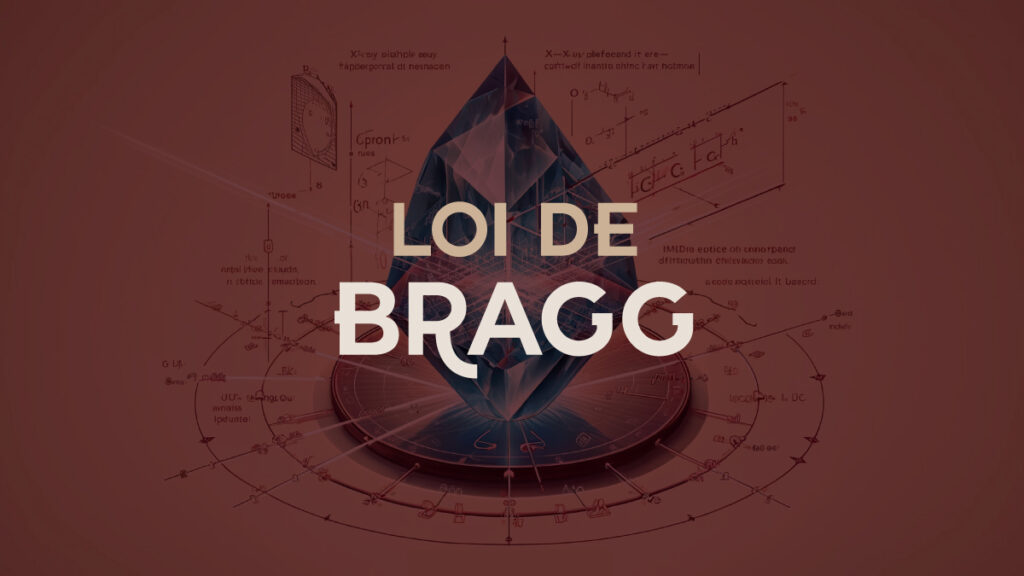 Illustration de la loi de Bragg appliquée à l'analyse des structures cristallines