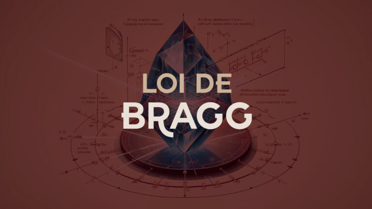 Illustration de la loi de Bragg appliquée à l'analyse des structures cristallines