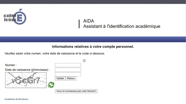 mot de passe webmail académie bordeaux perdu
