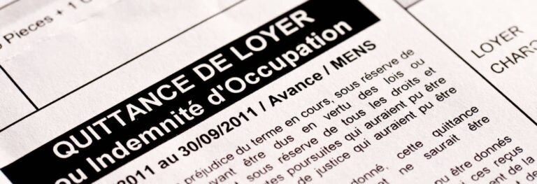 Quittance de loyer : aperçu d’un document officiel remis par le bailleur