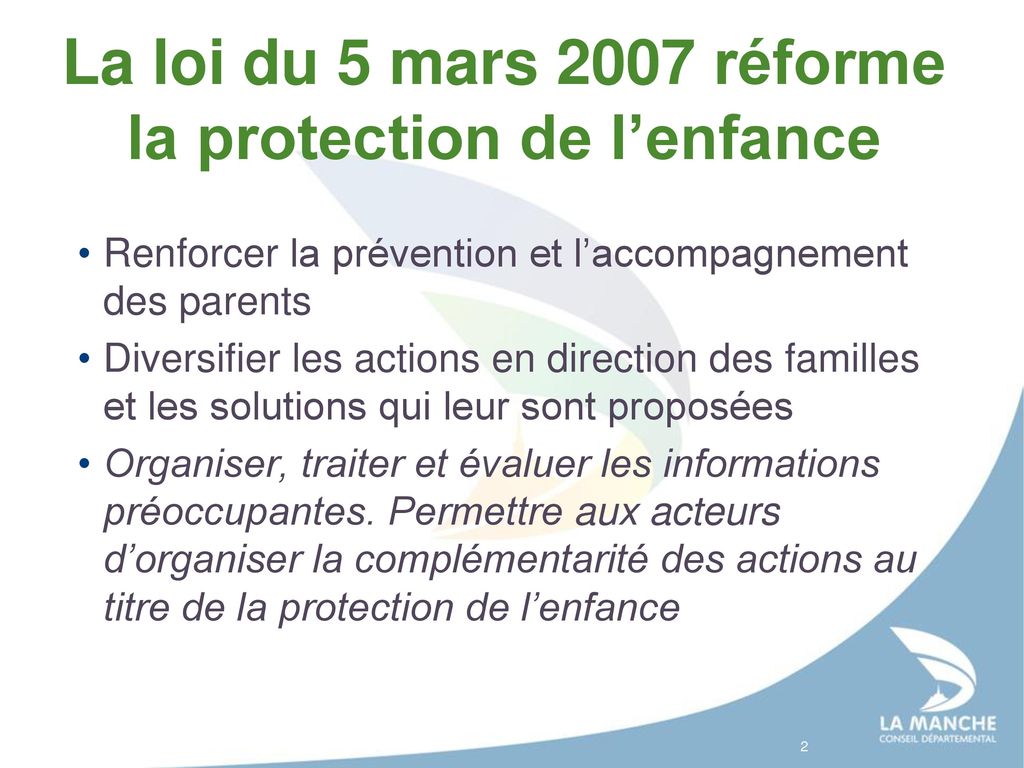 Réforme protection enfance 2007
