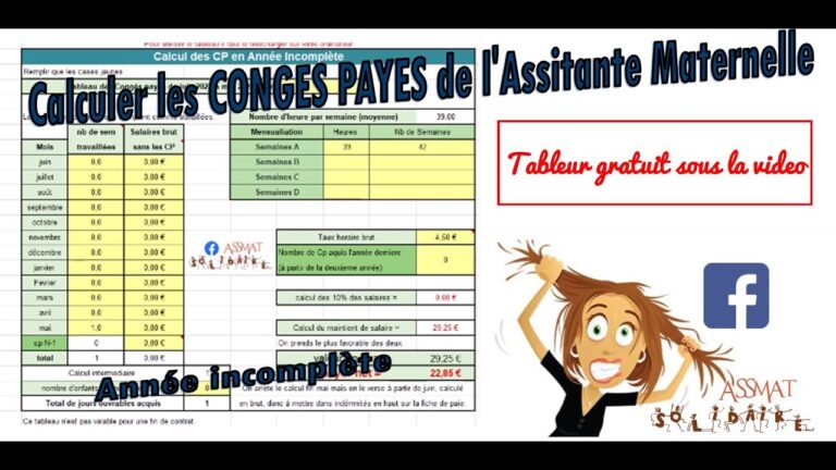 Simulation gratuite pour calculer les congés payés de votre nounou en 2024